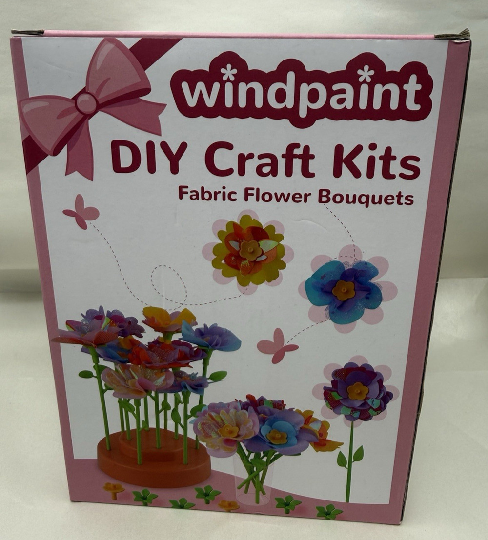 Windpaint Fabric Flower Bouquets Toys, Christmas Gifts DIY Craft Kits Toys *READ